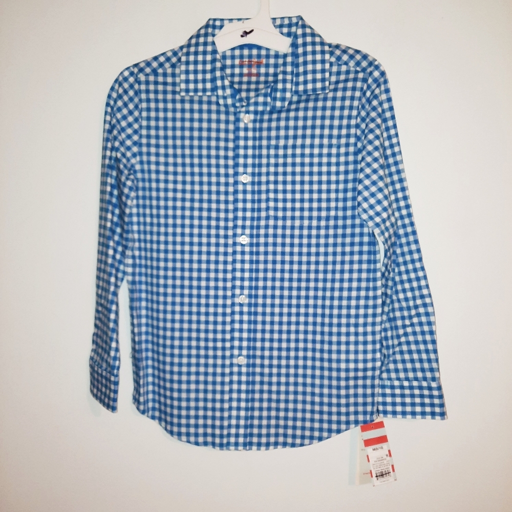 Cat & Jack boys plaid button front shirt